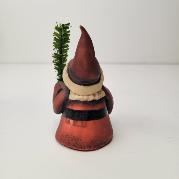 Allyson Nagel 1994 Santa Figurine Figure Doll Christmas Tree Evergreen Signed - Picture 3 of 8